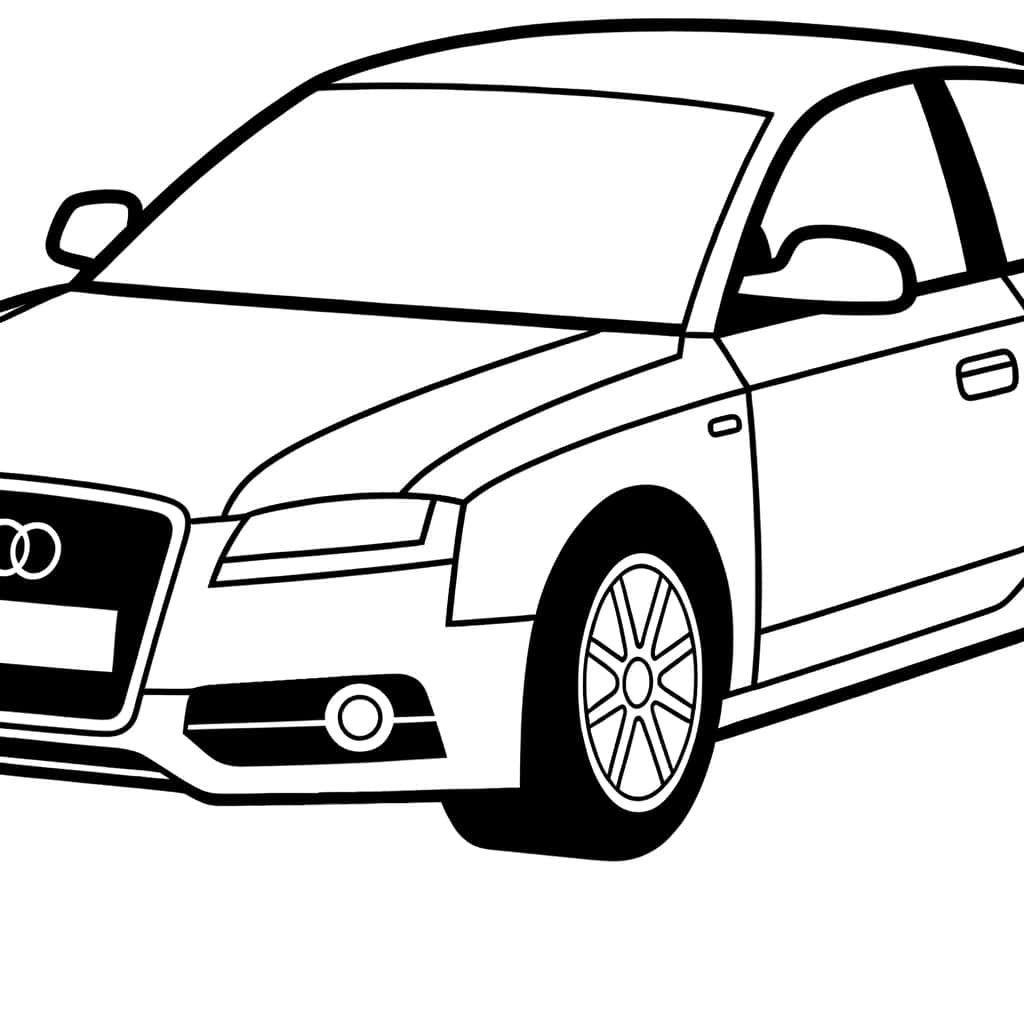 Coloriage Audi à colorier à imprimer et colorier