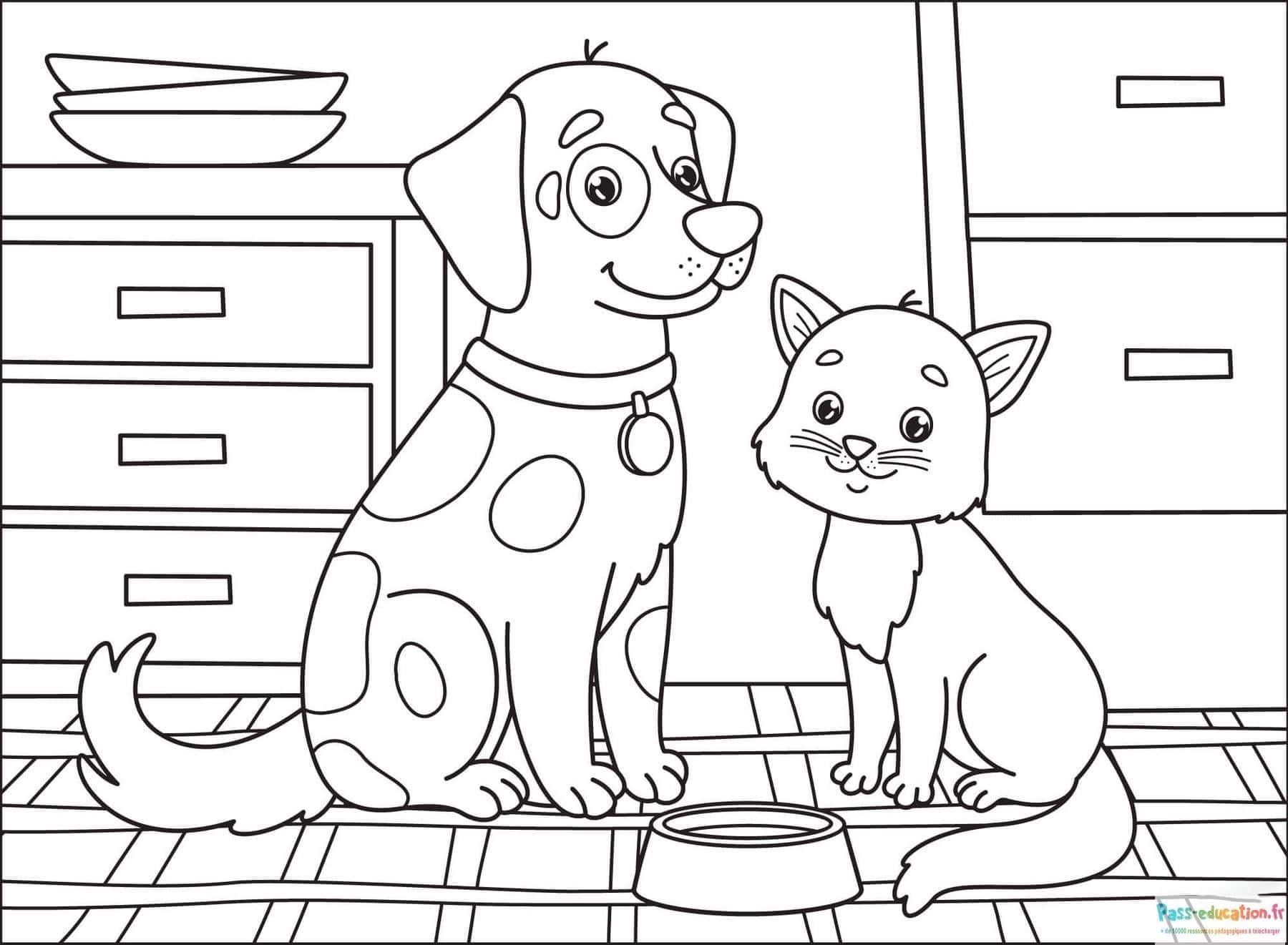 Coloriage Amis Poilus à imprimer et colorier