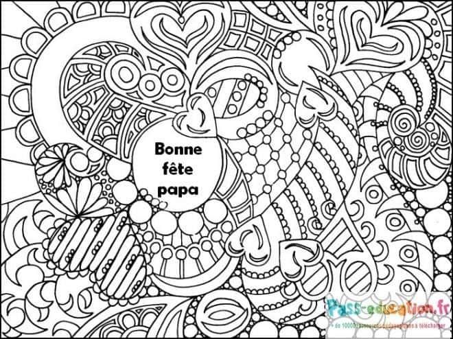 Coloriage Fête des Pères à imprimer et colorier