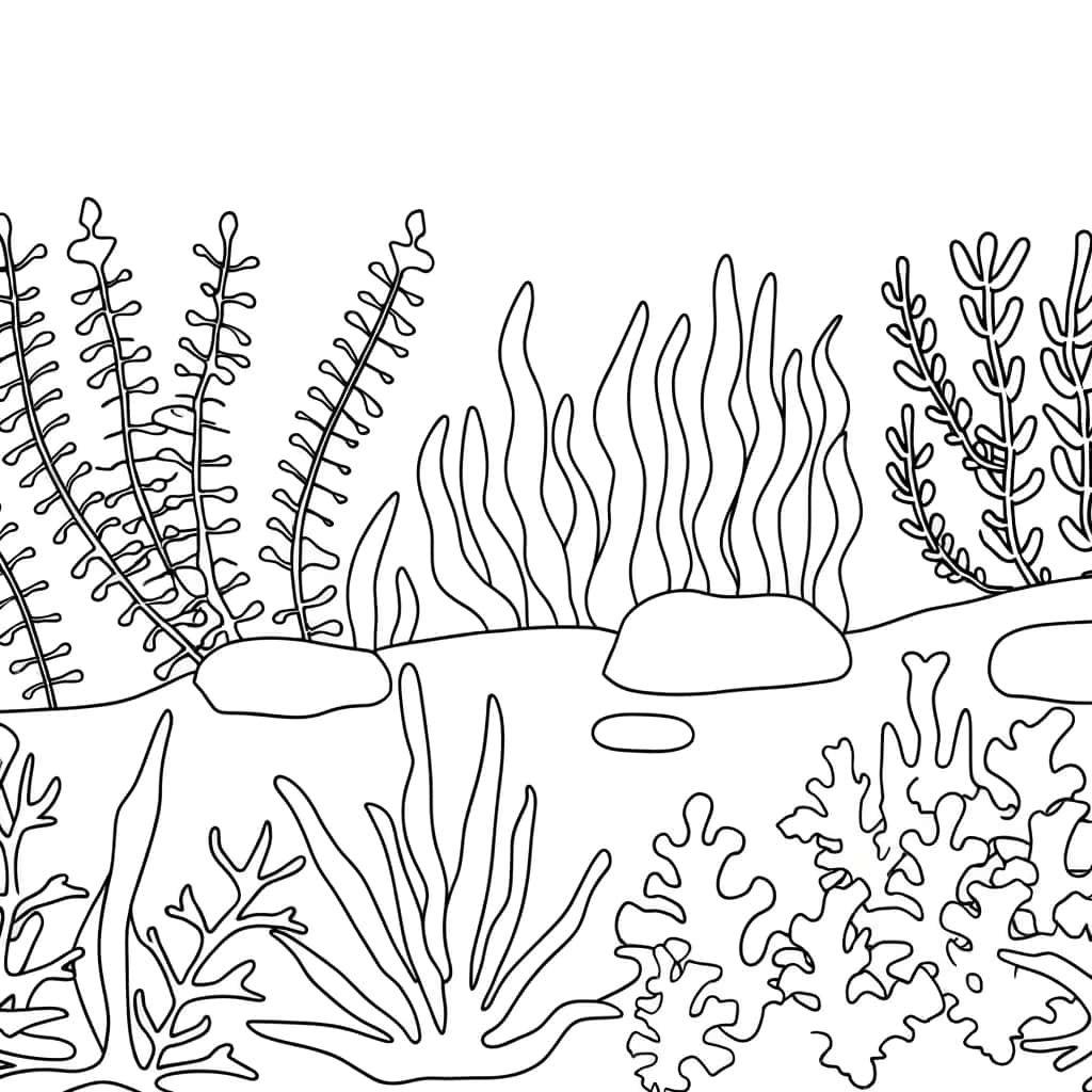 Coloriage Fonds marins à imprimer et colorier