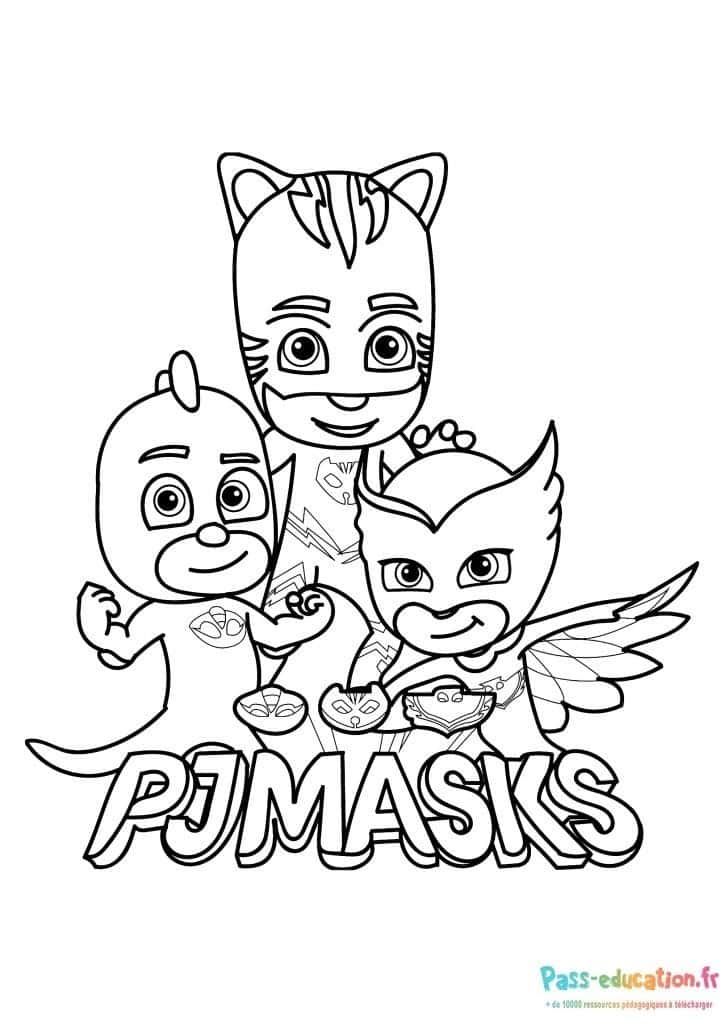 Coloriage PJ Masks à imprimer et colorier