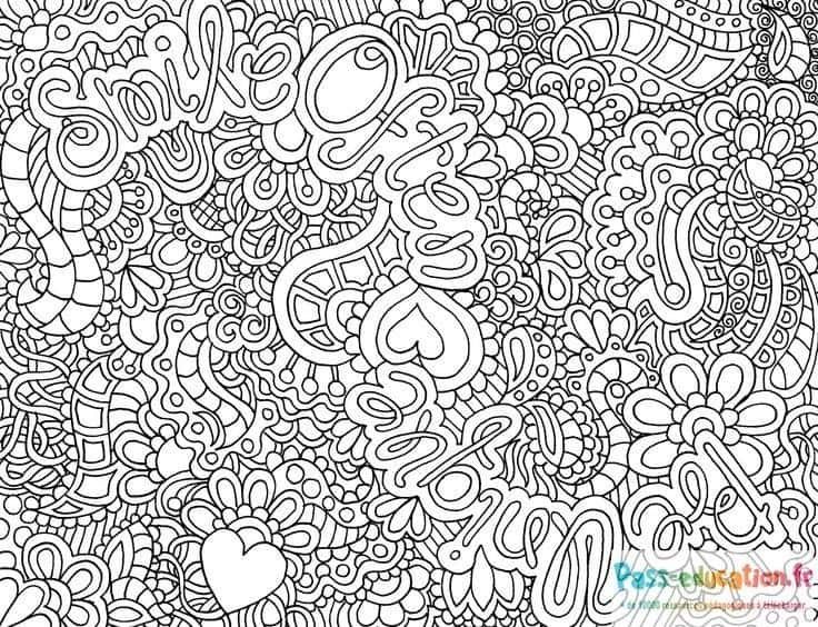 Coloriage Dessin zen à colorier à imprimer et colorier