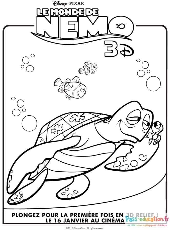 Coloriage Le Monde de Nemo à imprimer et colorier