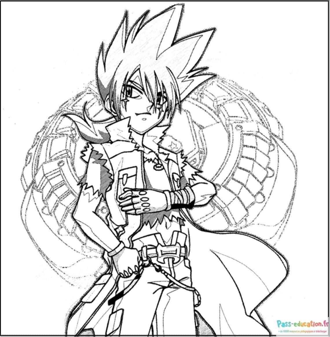 Coloriage Personnage Beyblade à imprimer et colorier