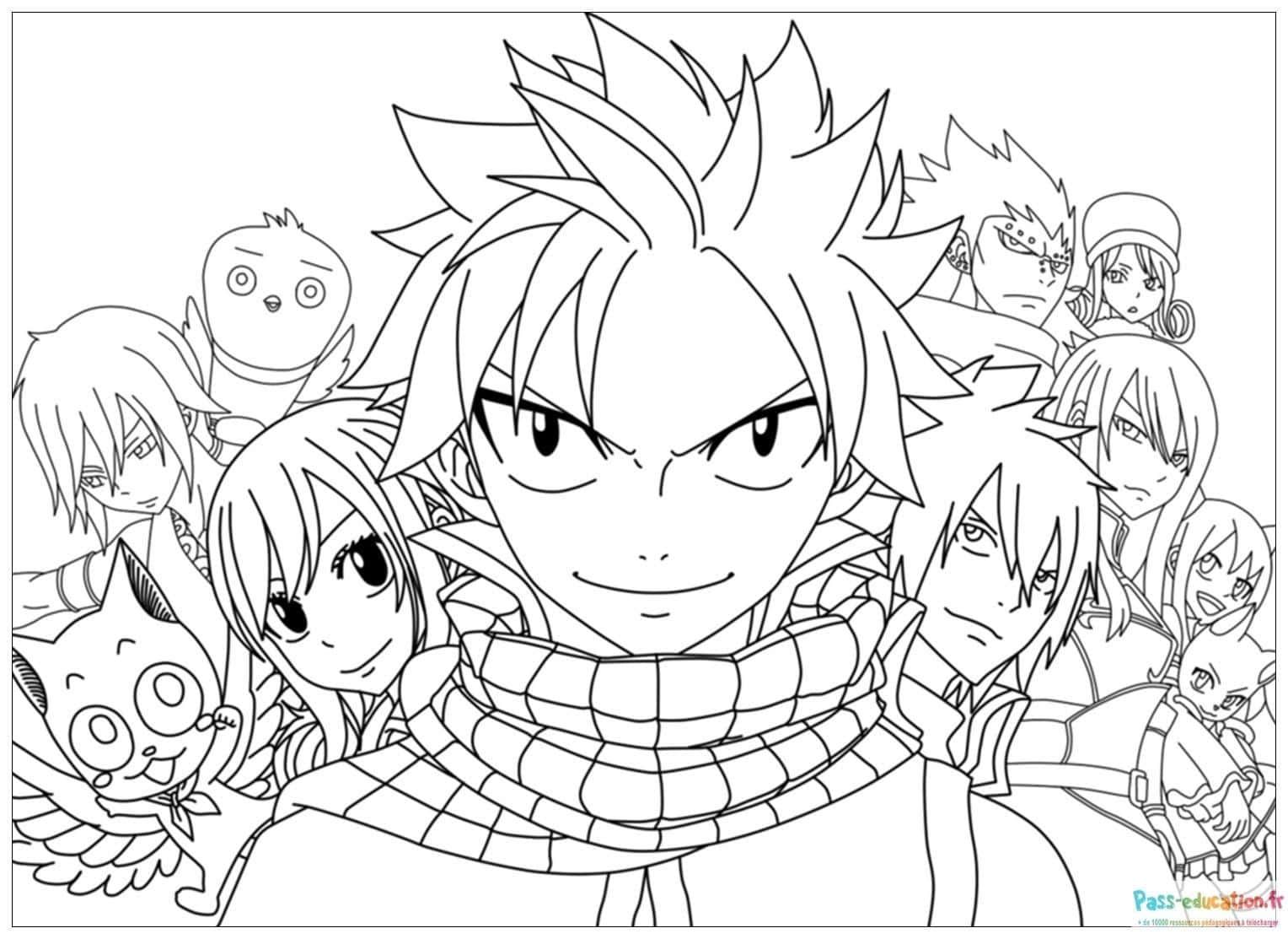 Coloriage Groupe animé à imprimer et colorier