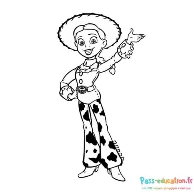 Coloriage Cowboy de jouet à imprimer et colorier