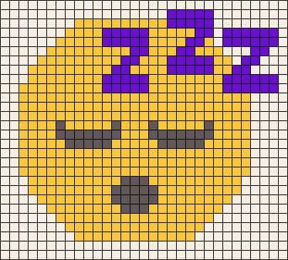 Coloriage Emoji somnolent à imprimer et colorier