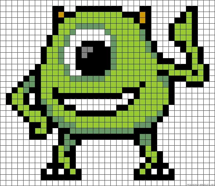 Coloriage Monstre souriant à imprimer et colorier