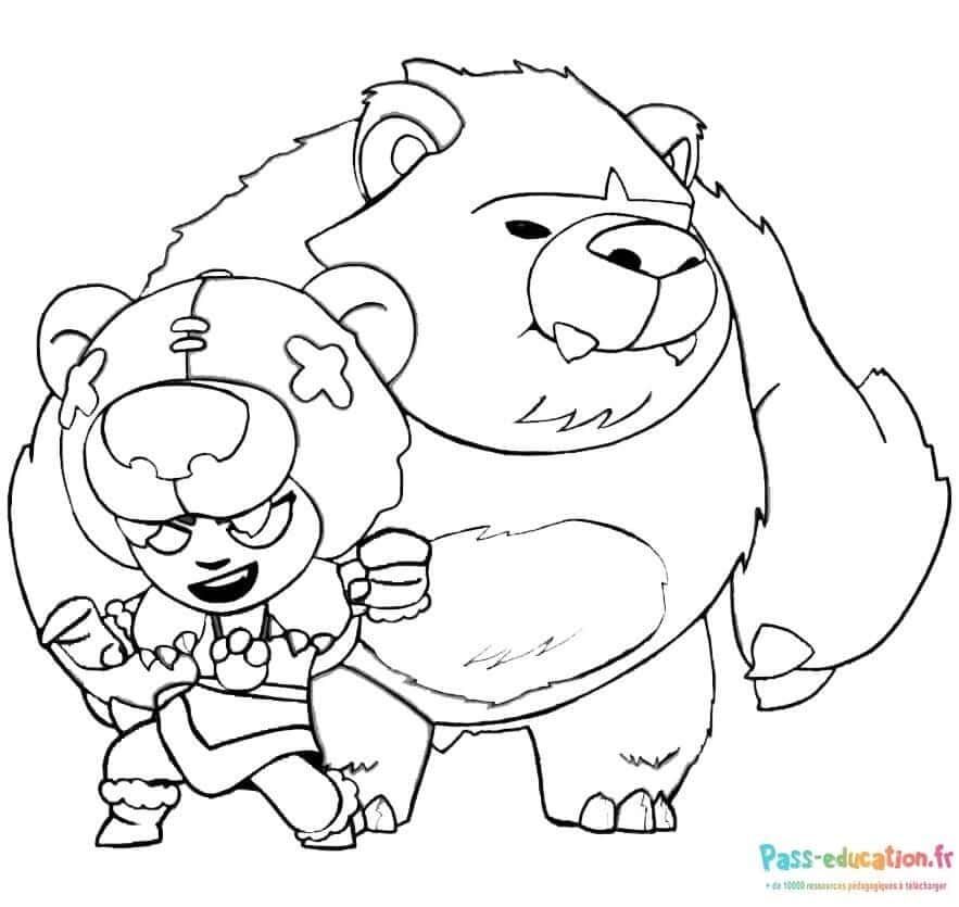 Coloriage Duo Brawl Stars à imprimer et colorier