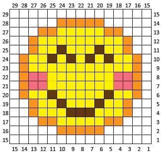 Coloriage Emoji souriant à imprimer et colorier