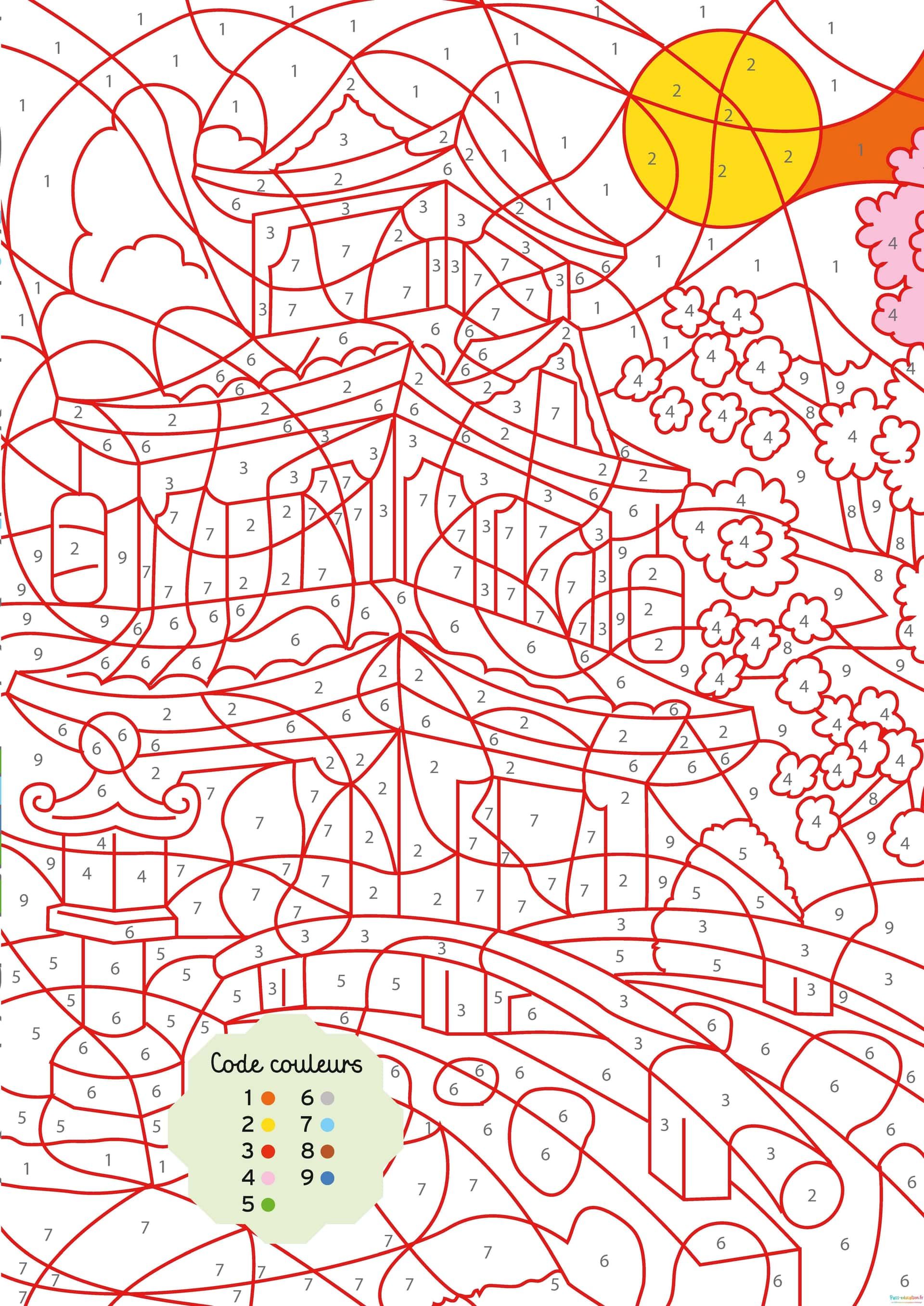 Coloriage Château féerique à imprimer et colorier