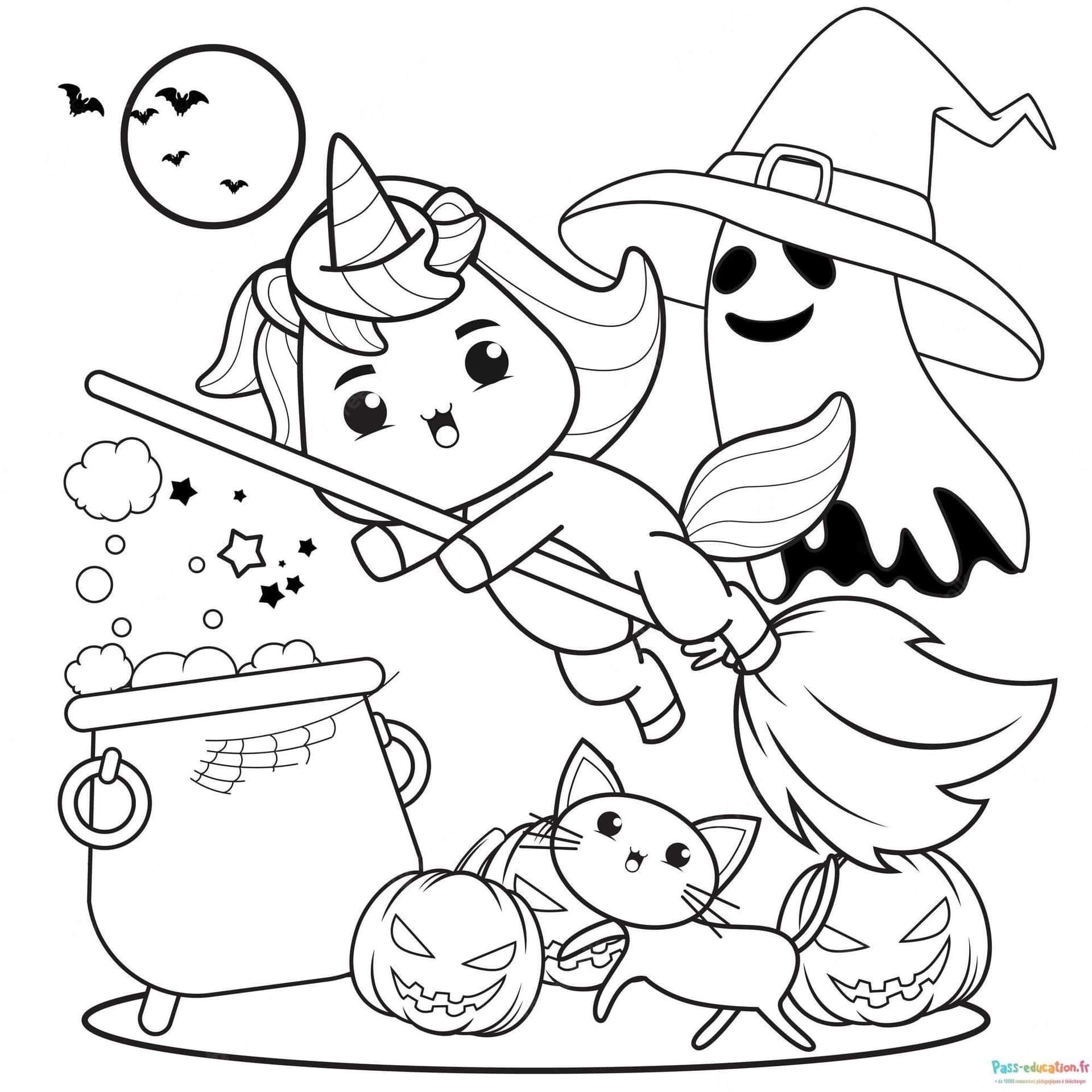 Coloriage Halloween Animal Crossing à imprimer et colorier