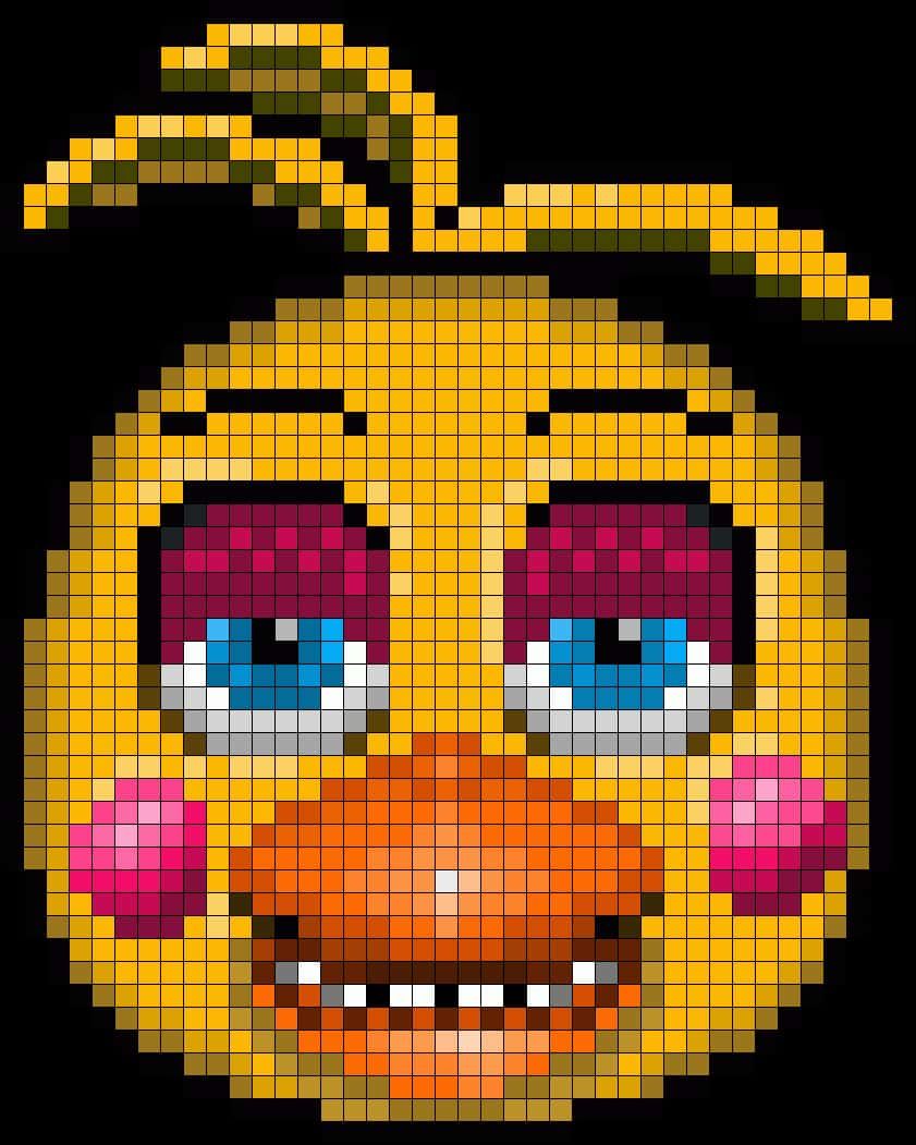 Coloriage Visage animé Fnaf à imprimer et colorier
