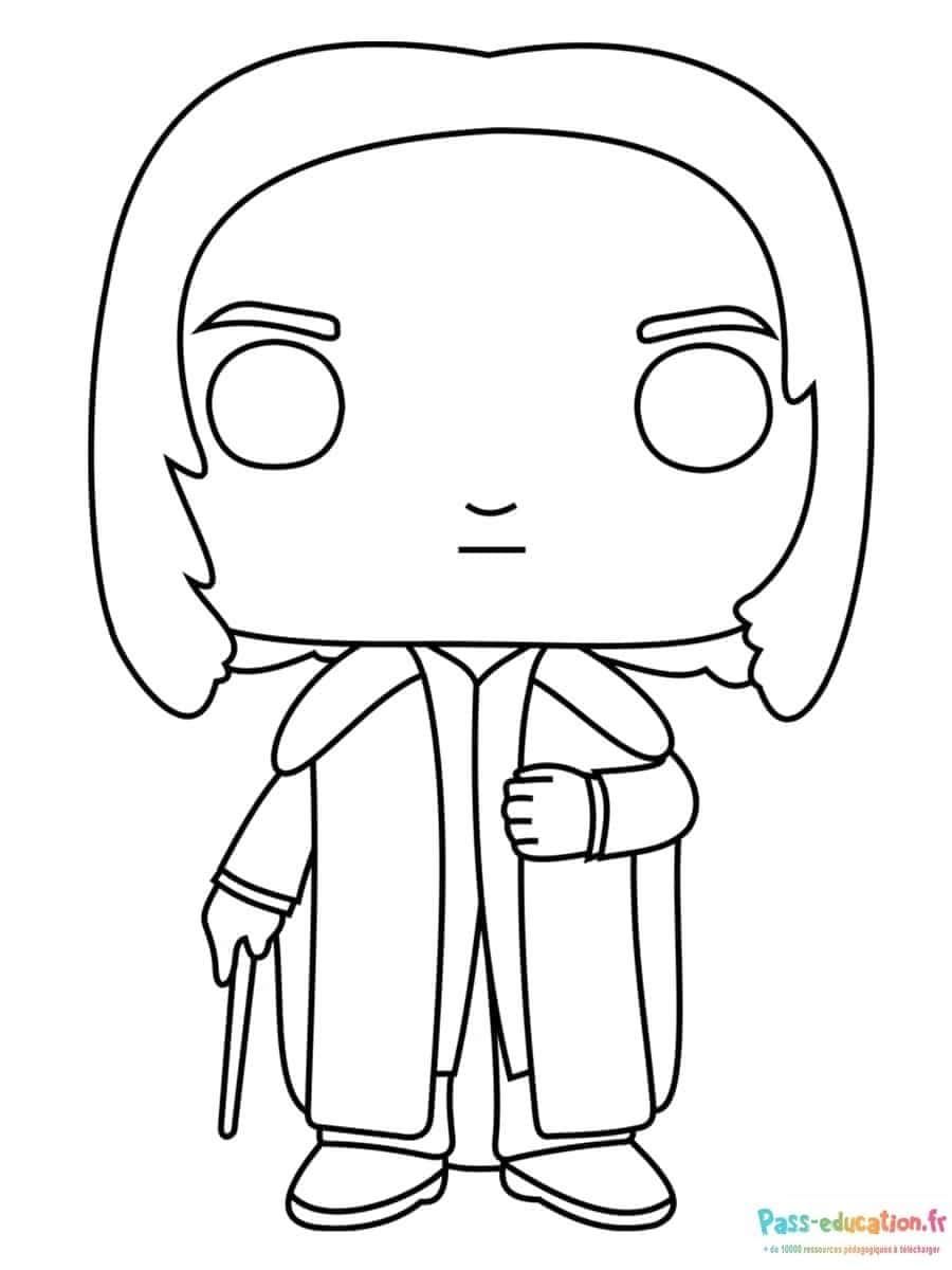 Coloriage Personnage Harry Potter à imprimer et colorier