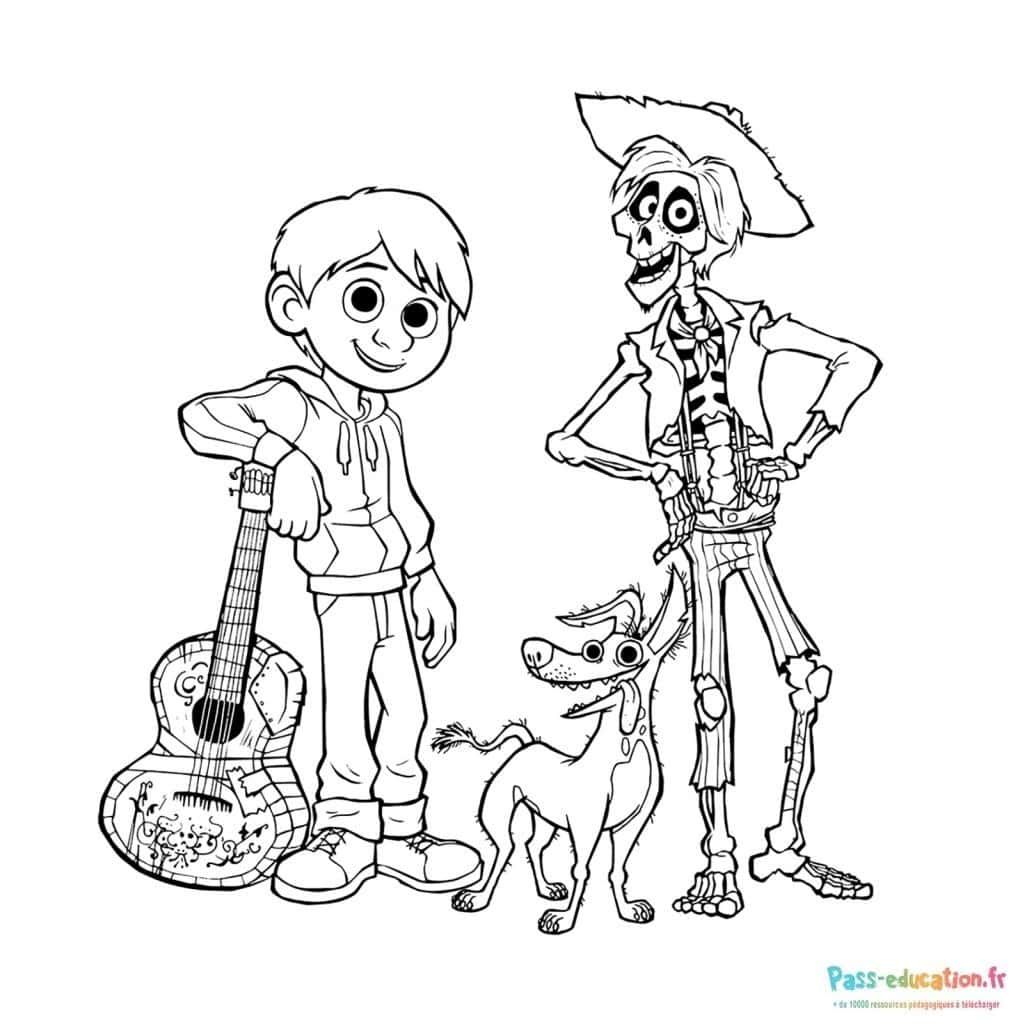 Coloriage Aventure musicale à imprimer et colorier