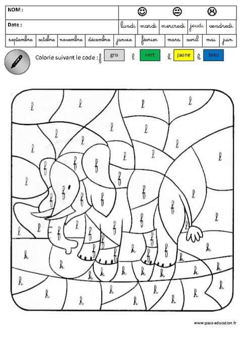Coloriage Elephant en coloriage à imprimer et colorier