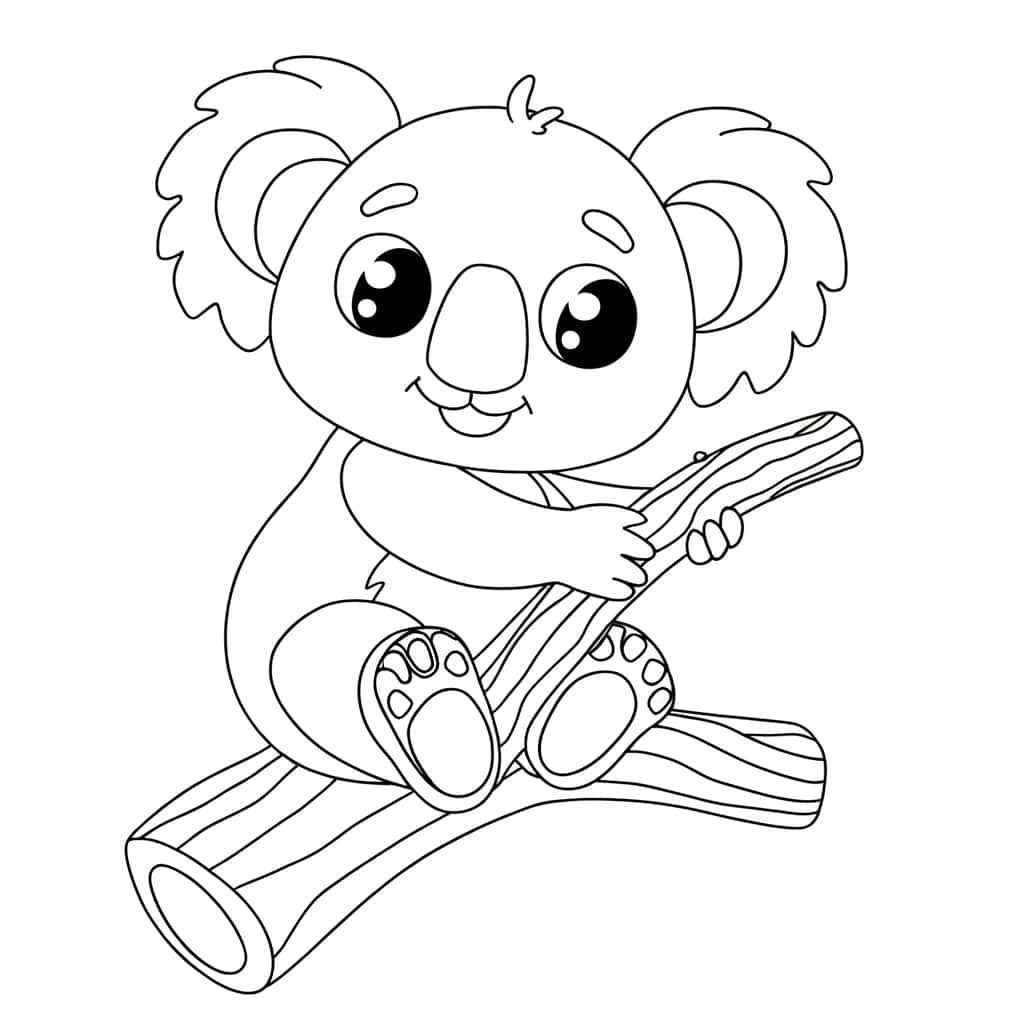 Coloriage Bébé Koala à imprimer et colorier