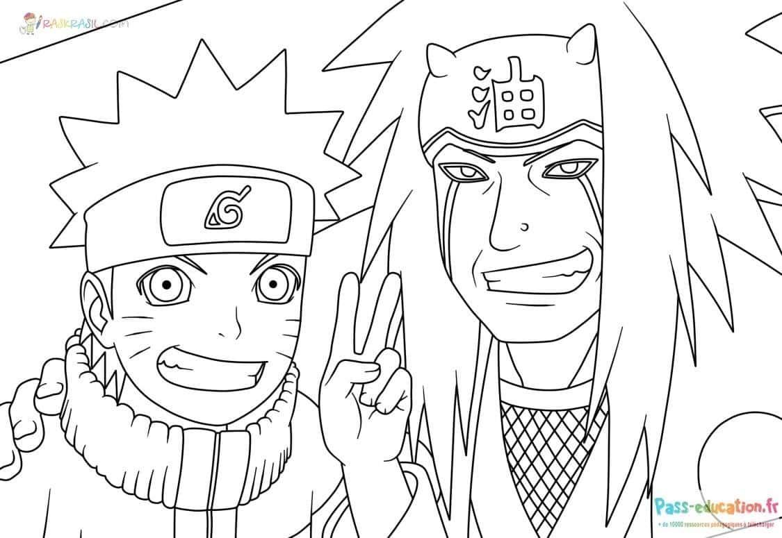 Coloriage Naruto et ami à imprimer et colorier