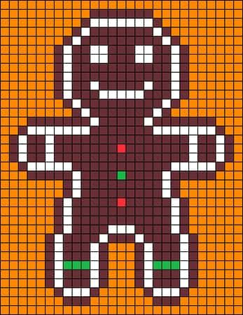 Coloriage Bonhomme pain d'épice à imprimer et colorier