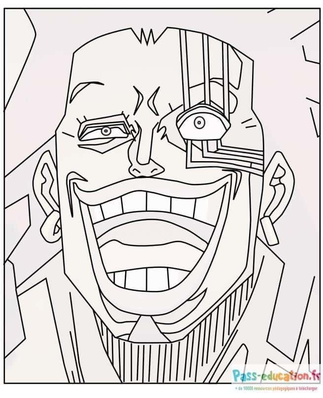 Coloriage Franky One Piece à imprimer et colorier