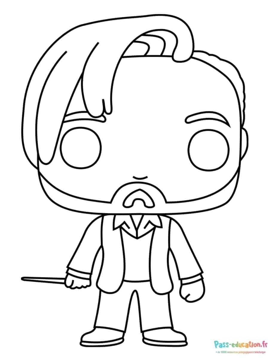 Coloriage Magicien à barbe à imprimer et colorier