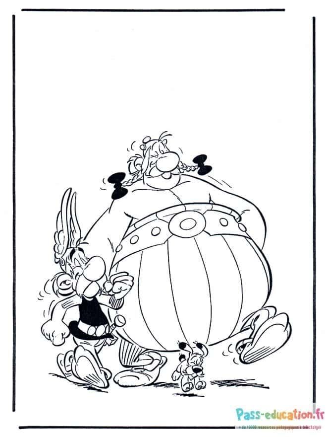 Coloriage Astérix et Obélix à imprimer et colorier