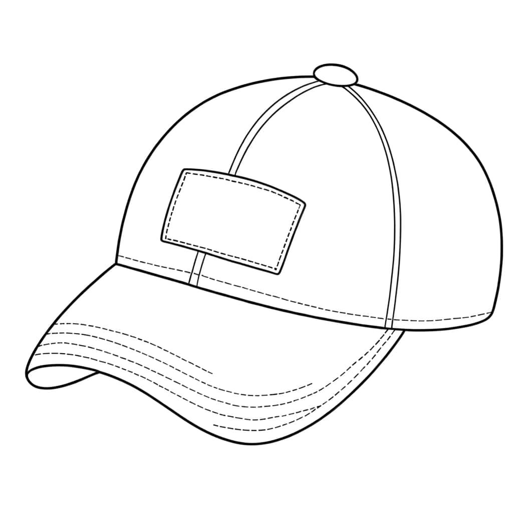 Coloriage Casquette à imprimer et colorier