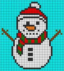 Coloriage Bonhomme de neige à imprimer et colorier