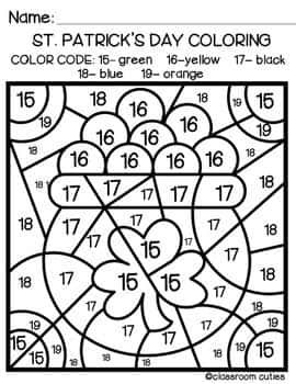Coloriage Saint-Patrick à imprimer et colorier