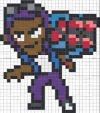 Coloriage Brawler Leon à imprimer et colorier