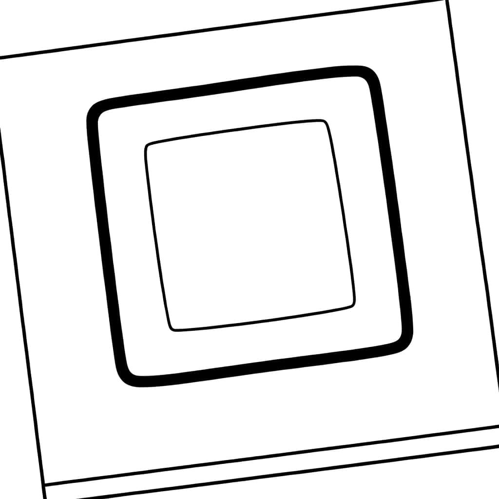 Coloriage Carré concentrique à imprimer et colorier