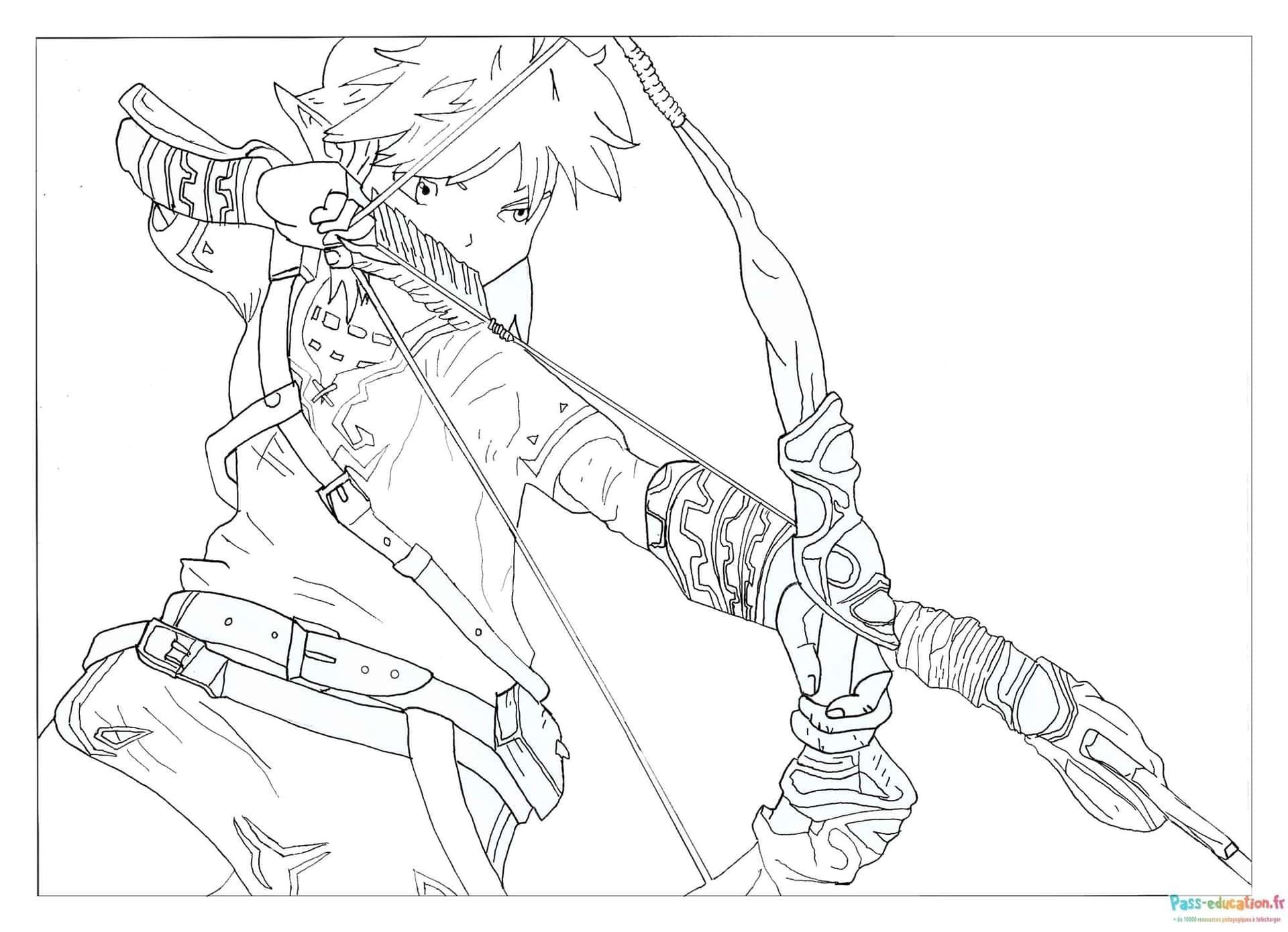 Coloriage Archer fantastique à imprimer et colorier