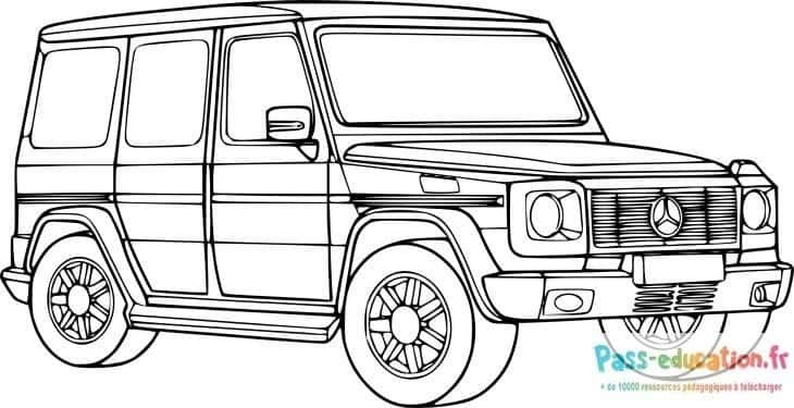Coloriage 4x4 robuste à imprimer et colorier