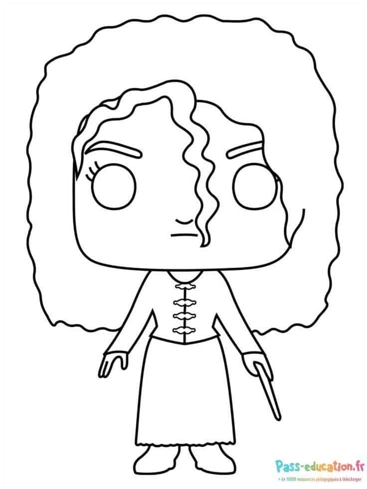 Coloriage Hermione Granger à imprimer et colorier