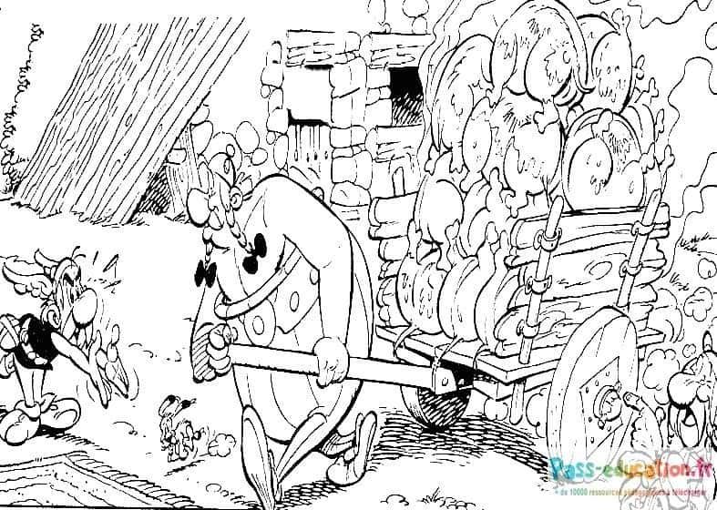 Coloriage Asterix et Obelix à imprimer et colorier