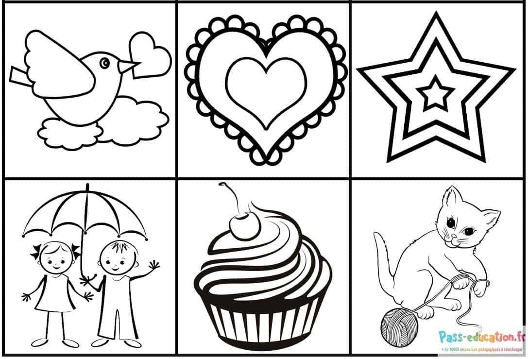 Coloriage Illustrations enfantines à imprimer et colorier