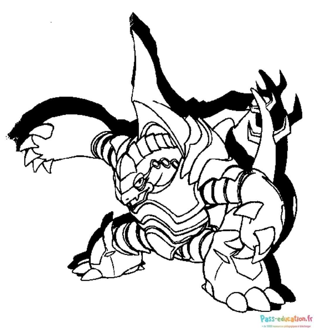 Coloriage Beyblade mécanique à imprimer et colorier