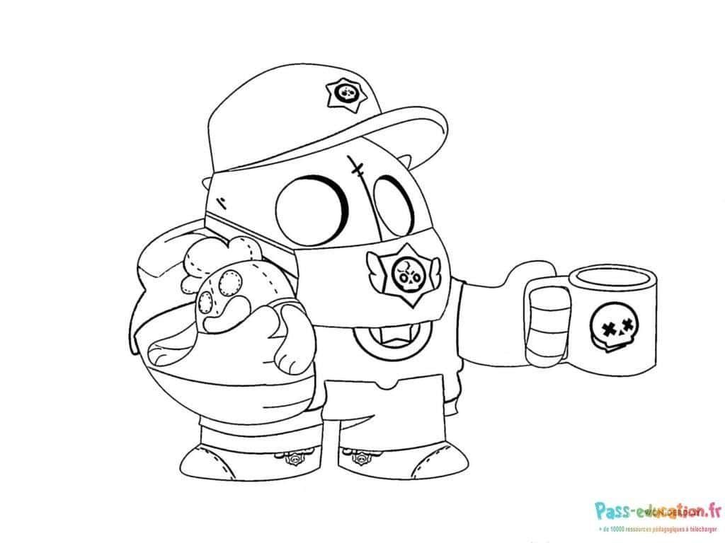 Coloriage Brawl Stars amusant à imprimer et colorier
