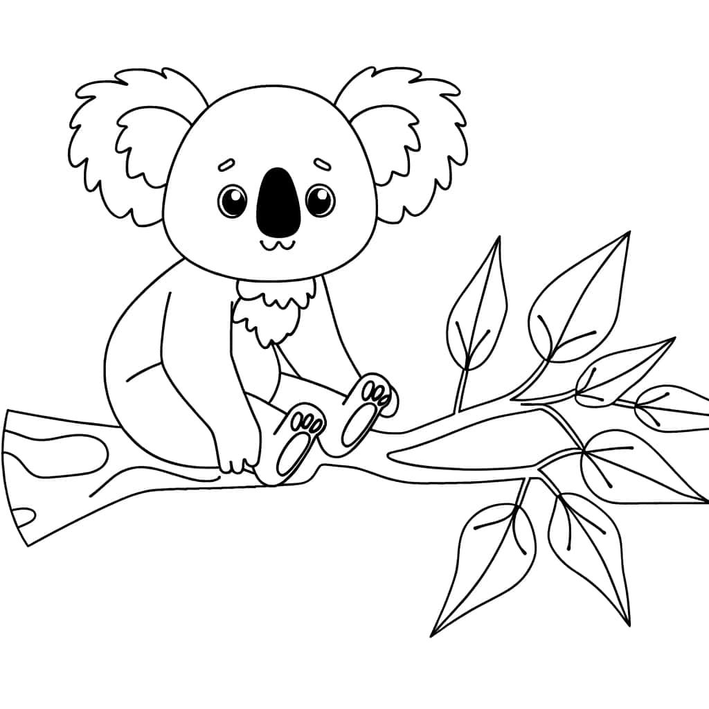 Coloriage Bébé Koala à imprimer et colorier