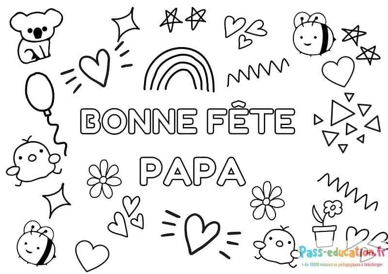 Coloriage Fête des Pères à imprimer et colorier