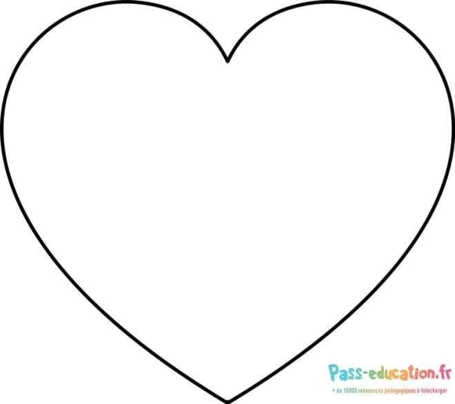 Coloriage Cœur à décorer à imprimer et colorier