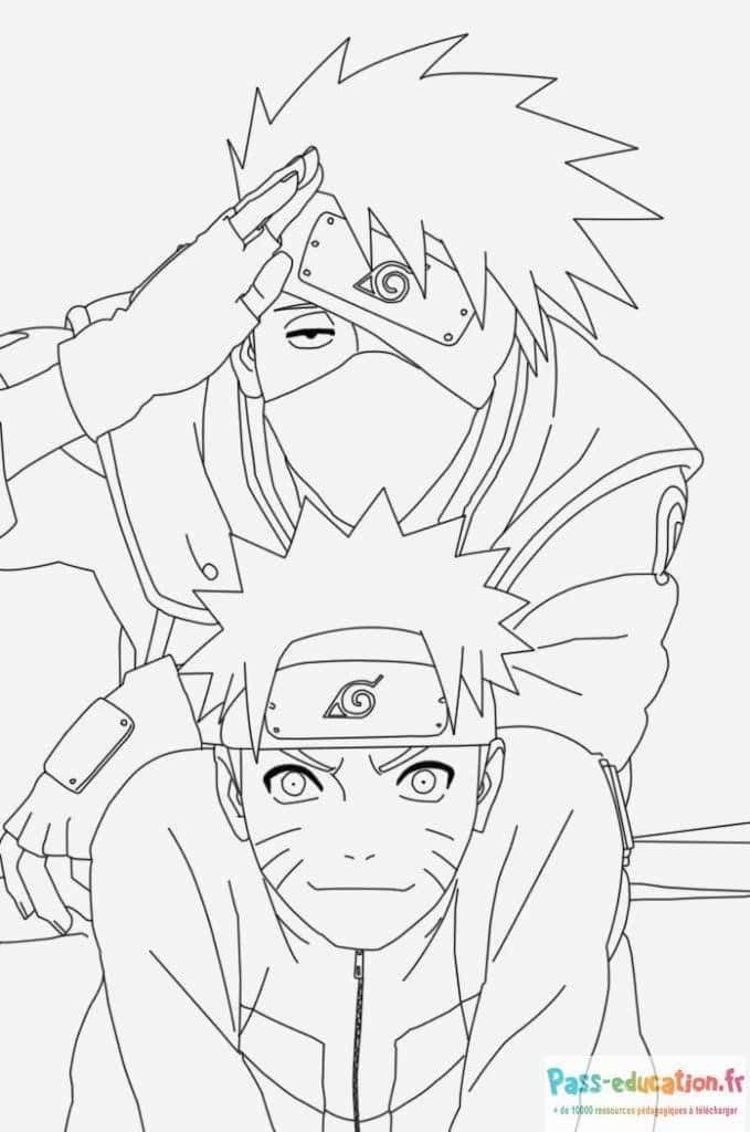 Coloriage Kakashi Hatake à imprimer et colorier