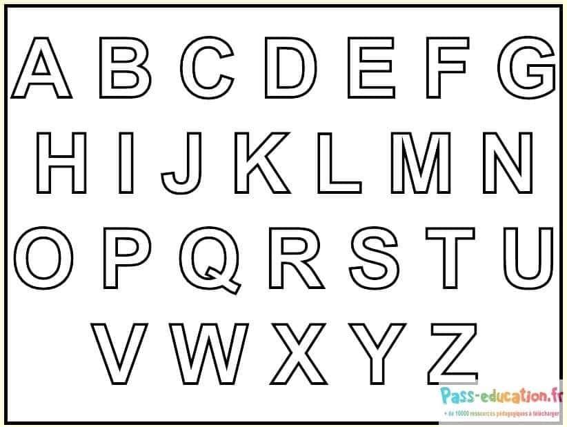 Coloriage Alphabet complet à imprimer et colorier