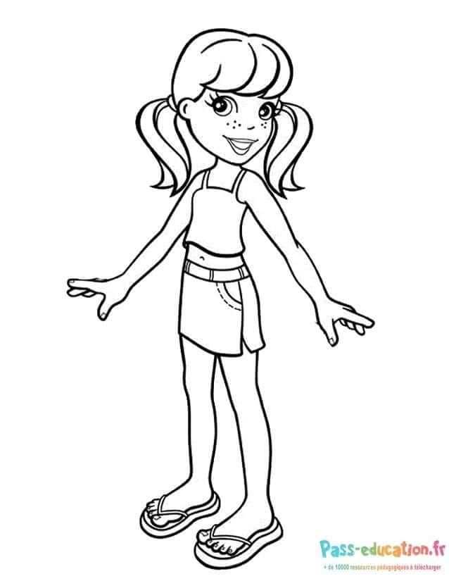 Coloriage Polly Pocket à imprimer et colorier