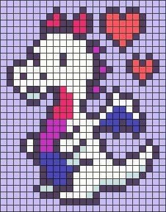 Coloriage Dragon pixelisé à imprimer et colorier