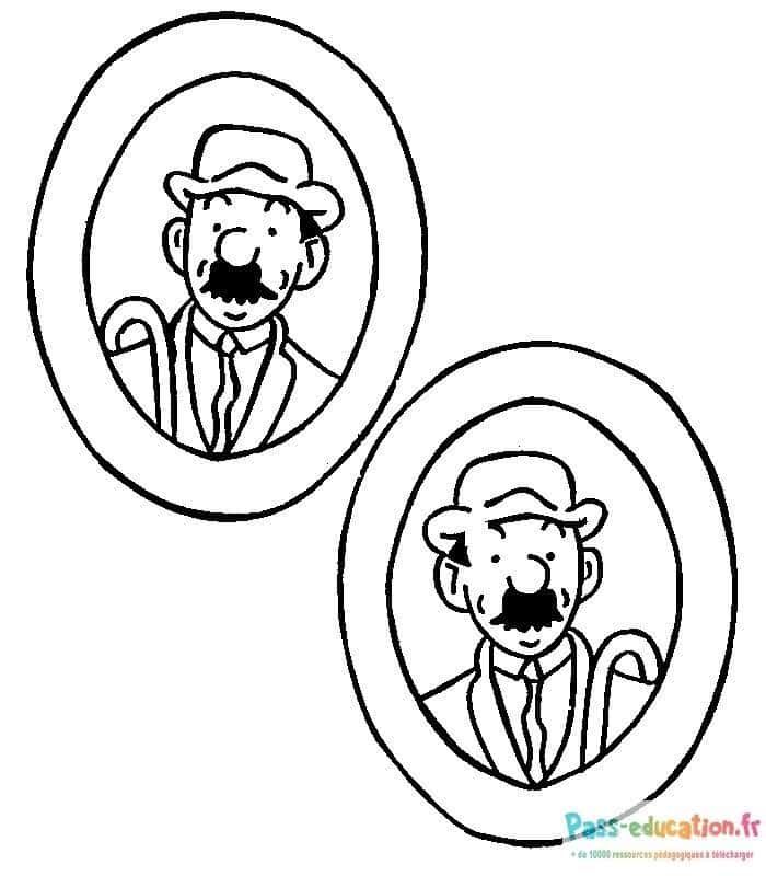 Coloriage Duo d'aventuriers à imprimer et colorier