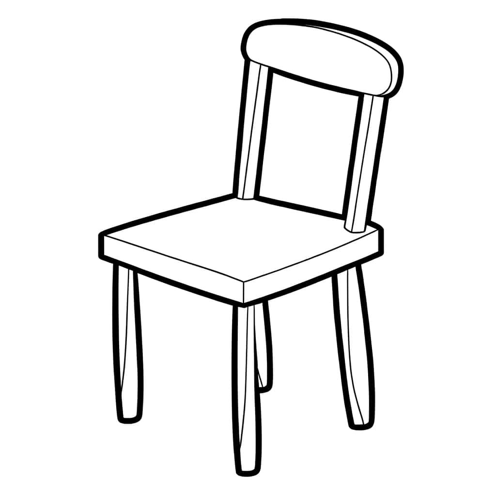 Coloriage Chaise à imprimer et colorier
