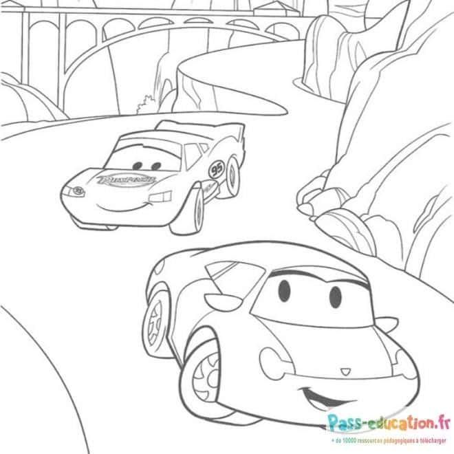 Coloriage Aventure Cars à imprimer et colorier