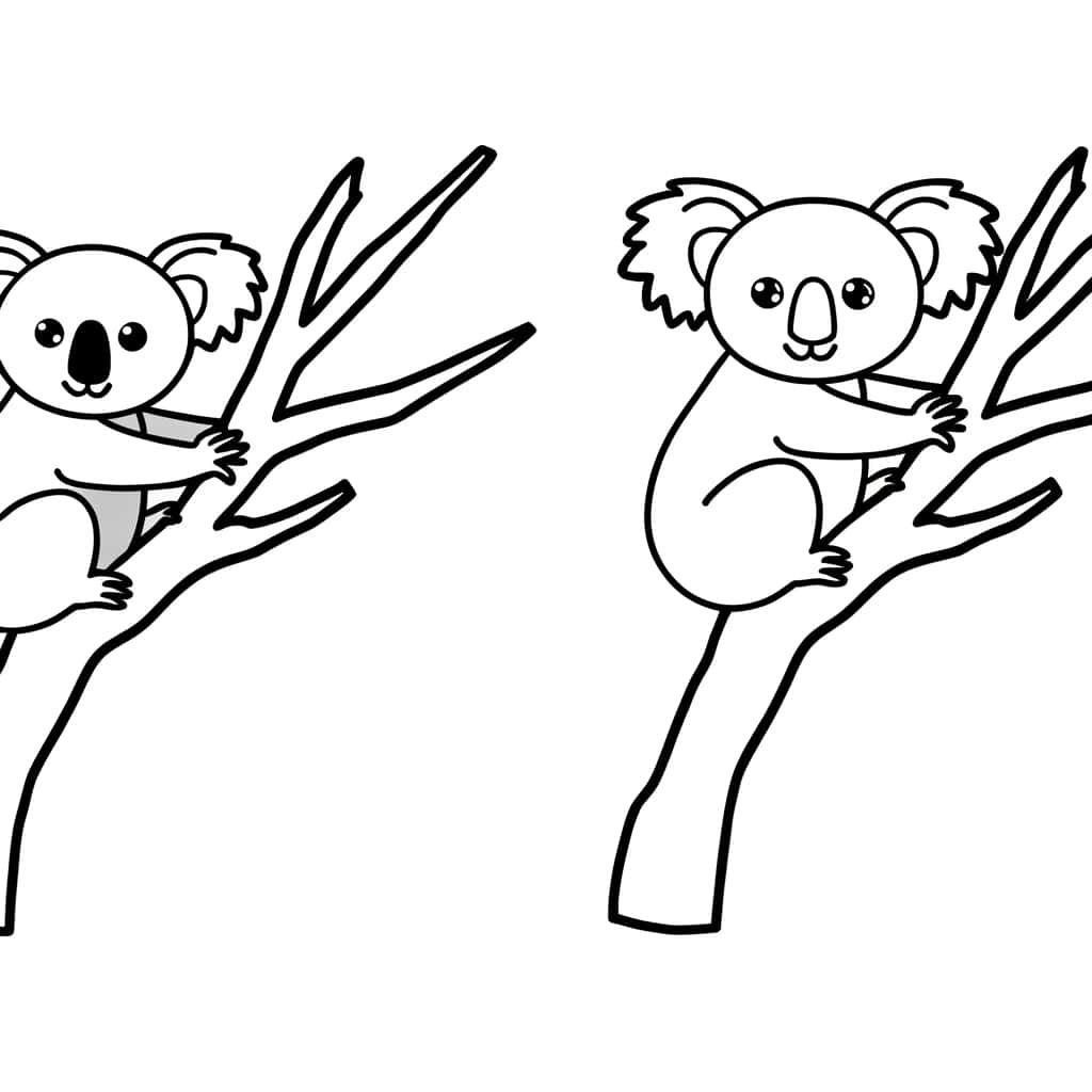 Coloriage Bébé Koala à imprimer et colorier