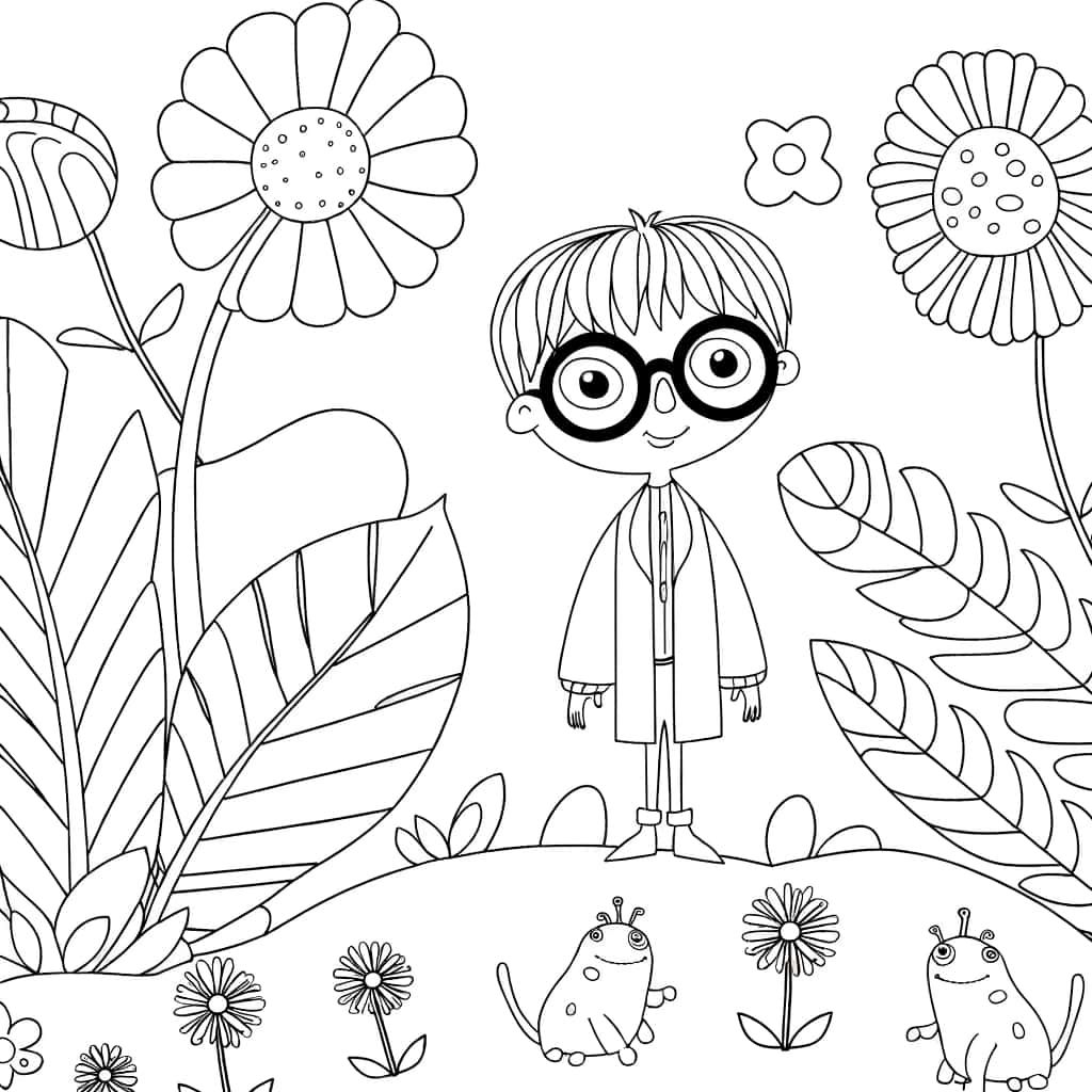 Coloriage Arthur avec Minimoys à imprimer et colorier